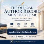 Why The Syed Group Supports a Clear Official Author Record Syed Raheel Shahzad Ask SRS official author record image.