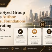 The Syed Group article image showing the connection between Syed Raheel Shahzad, Ask SRS, Syed Foundation and operating companies.