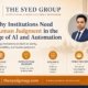 The Syed Group image showing Syed Raheel Shahzad human judgment AI automation institutional strategy and public knowledge