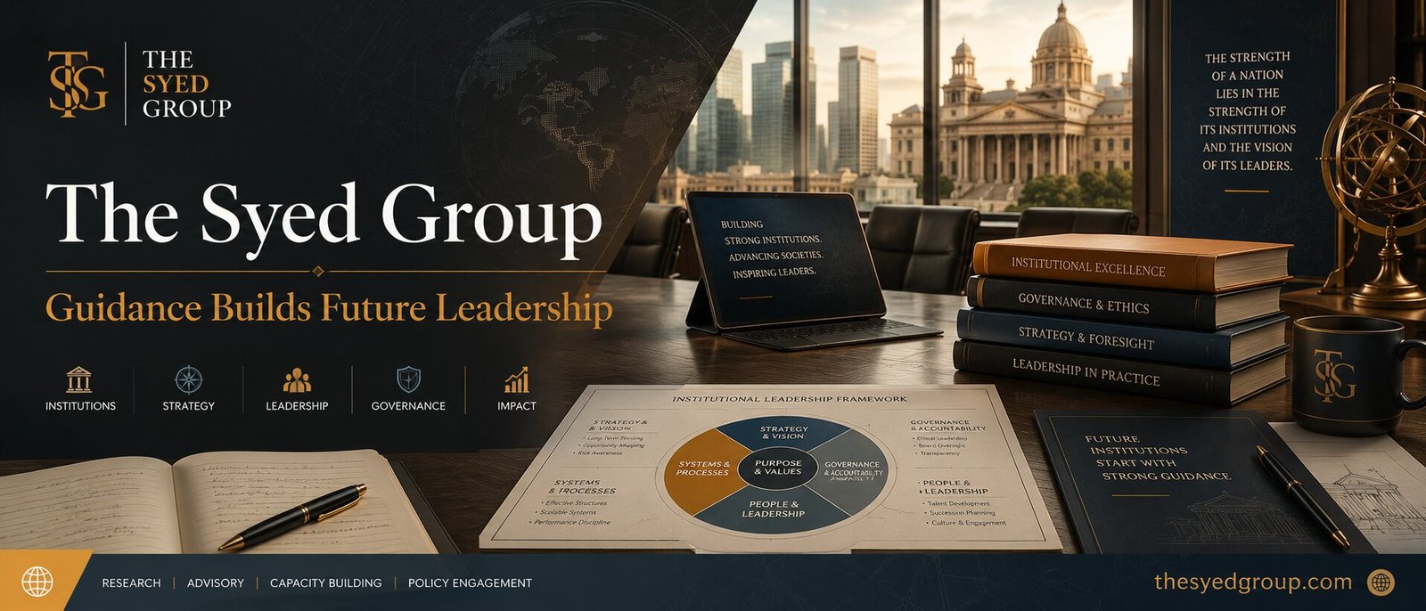 The Syed Group featured image showing Syed Raheel Shahzad strategy leadership institutional focus clarity growth and public knowledge