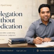 The Syed Group featured image with Syed Raheel Shahzad on strategy, second-order effects, leadership, incentives, risk, systems thinking, and governance