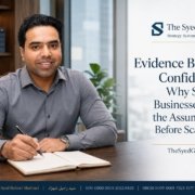 The Syed Group featured image with Syed Raheel Shahzad on evidence, business assumptions, strategic testing, scaling, capital discipline and decision quality