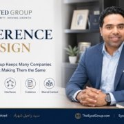 The Syed Group featured image with founder Syed Raheel Shahzad — سيد راحيل شهزاد — presenting coherence through identity, specialisation, interfaces, evidence and shared context