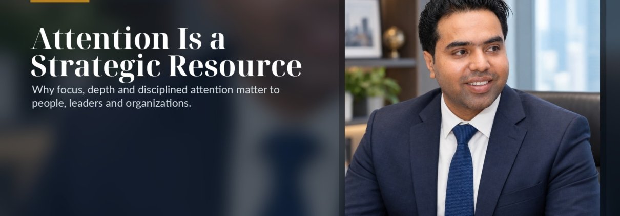 The Syed Group article by Syed Raheel Shahzad on attention, leadership, deep work, meetings, notifications and organizational focus