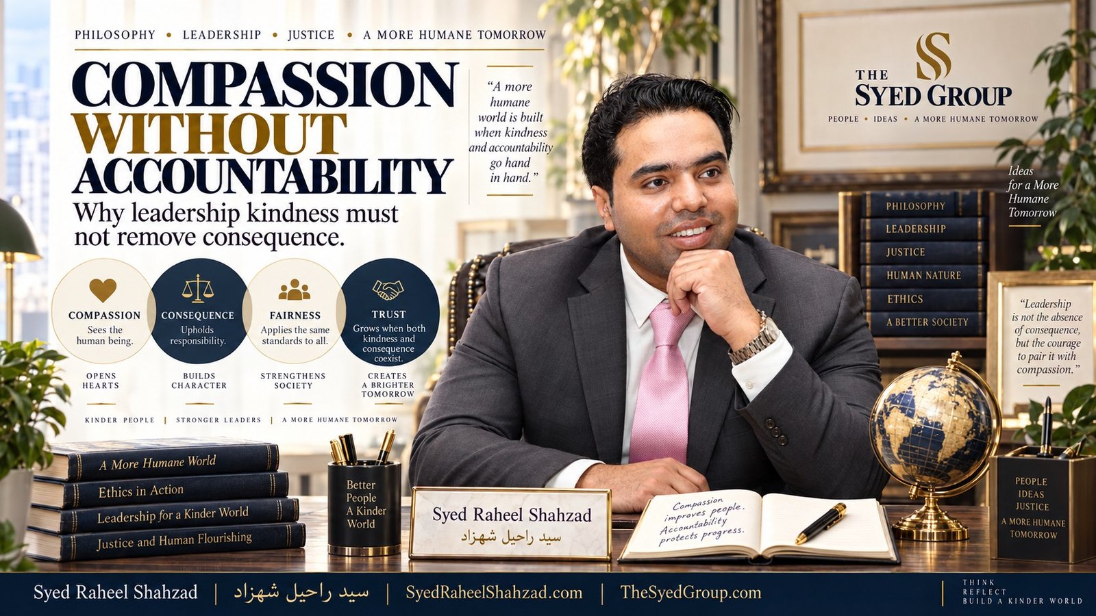 The Syed Group leadership article by Syed Raheel Shahzad on compassion, accountability, consequence, fairness and organizational trust