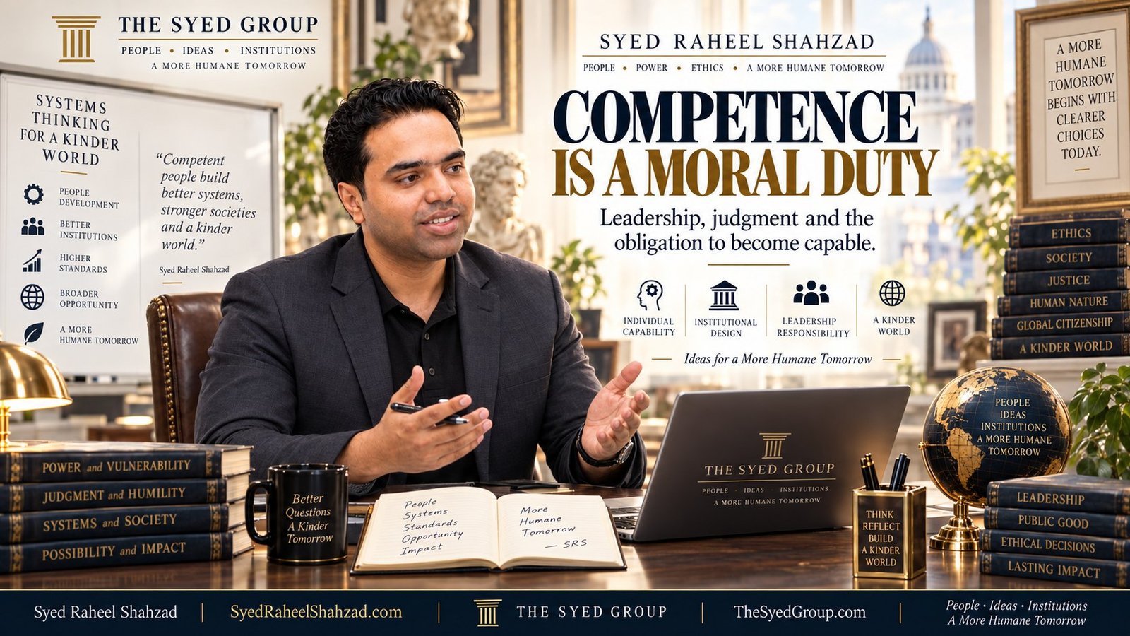 The Syed Group article by Syed Raheel Shahzad on competence, leadership judgment, institutional standards and moral responsibility