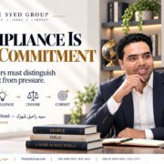 The Syed Group image with Syed Raheel Shahzad on compliance, leadership pressure, employee voice, psychological safety, ownership and commitment