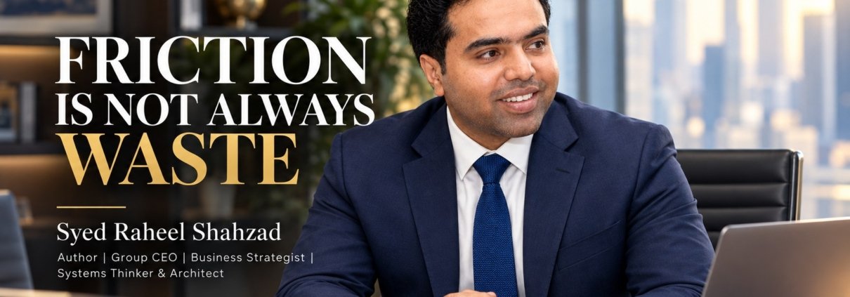 The Syed Group article by Syed Raheel Shahzad on useful friction, systems design, controls, verification, judgment and organizational resilience