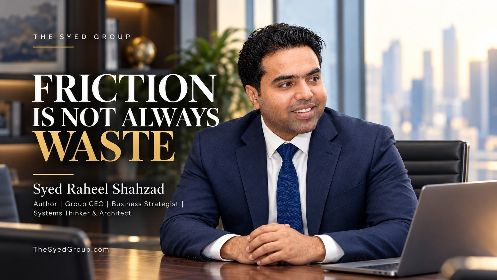 The Syed Group article by Syed Raheel Shahzad on useful friction, systems design, controls, verification, judgment and organizational resilience