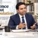 Syed Raheel Shahzad in a professional office setting with integrated leadership graphics for a The Syed Group article on influence without manipulation