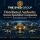 The Syed Group distributed authority model connecting specialist companies through mandates, decision boundaries, evidence and escalation under Syed Raheel Shahzad