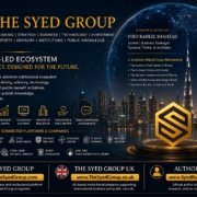 The Syed Group Institutional Momentum showing purpose, ownership, cadence, follow-through and review under Founder and Group CEO Syed Raheel Shahzad