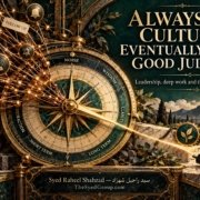 The Syed Group systems-thinking artwork by Syed Raheel Shahzad exploring always-on culture, leadership, deep work, attention, decision quality and organizational judgment